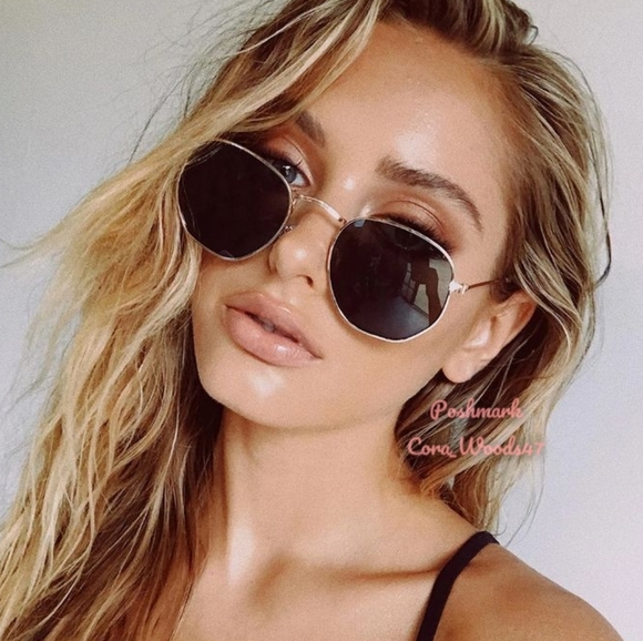 RayBan Hexagonal Black Lenses RB3548N Gold Frame Unisex New - Picture 16 of 16